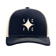 SCFC Trucker Hat - Star Logo Navy/Khaki