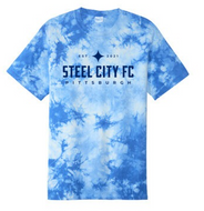 SCFC - Crystal Tie Dye Shirt - Navy Text Logo