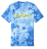 SCFC - Crystal Tie Dye Shirt - Yellow Text Logo