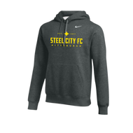 SCFC - Dark Grey Nike Hoodie with SCFC Yellow Text Logo