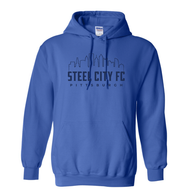 SCFC City Edition - Royal Blue Hoodie with Navy Steel City Skyline