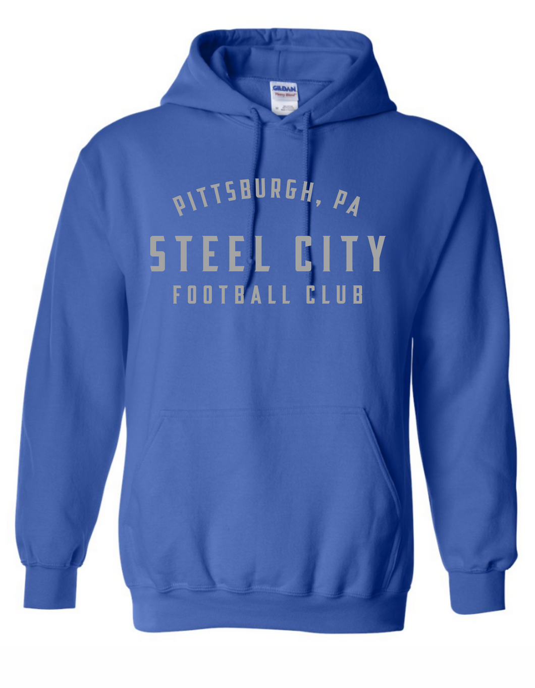 Royal Blue 'SCFC' Curved Logo Hoody