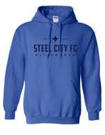 Royal Blue Hoodie with Steel City Text Logo