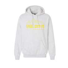 Load image into Gallery viewer, Ash Grey Hoodie with SCFC SKYLINE Logo