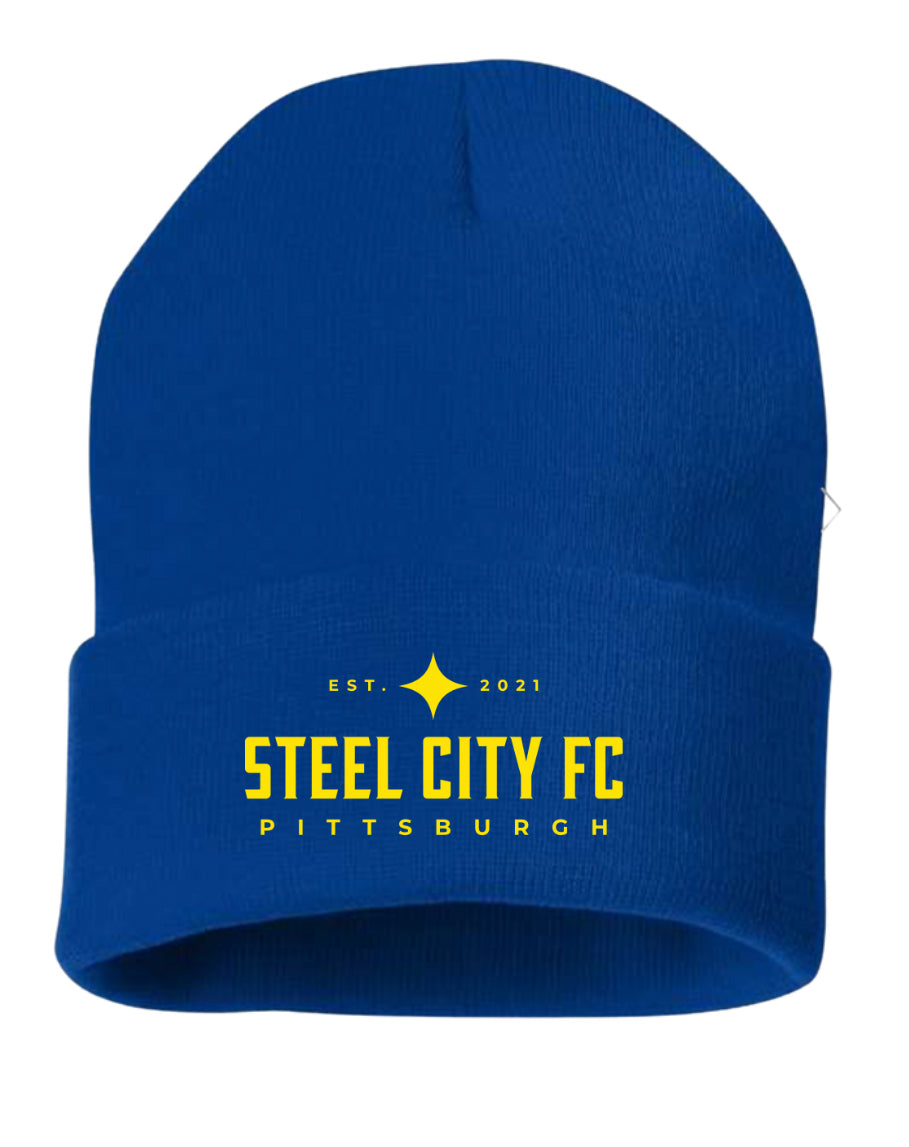 New Steel City FC - Royal Blue Winter Beanie Hat