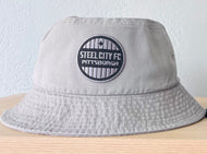 New! SCFC Bucket Hat - Circle Patch Logo - Grey