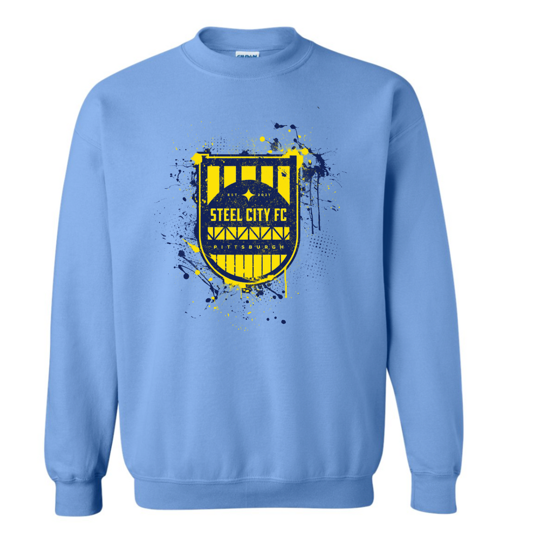 NEW!!! - SCFC - Valor Blue Crewneck Sweatshirt with Graffiti Logo
