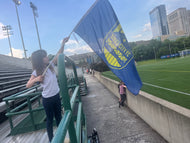 SCFC Large Flag with handheld Flagpole