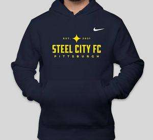 SCFC - Navy Blue Nike Hoodie with Embroidered SCFC Logo