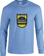 Long Sleeve SCFC Valor Blue Cotton T-shirt with Shield