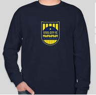 Long Sleeve SCFC Navy Blue Dri-fit T-shirt with Shield Logo