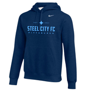 SCFC - Navy Blue Nike Hoodie with Blue SCFC Text Logo