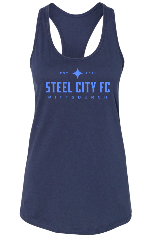 SCFC - Navy Tank with Light Blue Text Logo