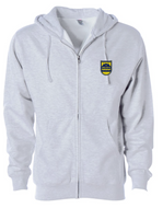 NEW!  SCFC Full Zip Hoodie - Left Chest Shield Logo - Ash Grey