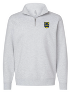 NEW!  SCFC 1/4 Zip - Left Chest Shield Logo - Ash