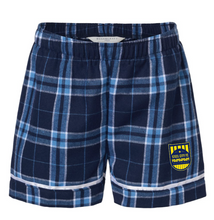 Load image into Gallery viewer, SCFC - Navy and Royal - Youth and Women’s Flannel Pajama Shorts
