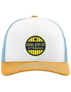 New! SCFC Trucker Hat - Circle Embroidered Patch Logo